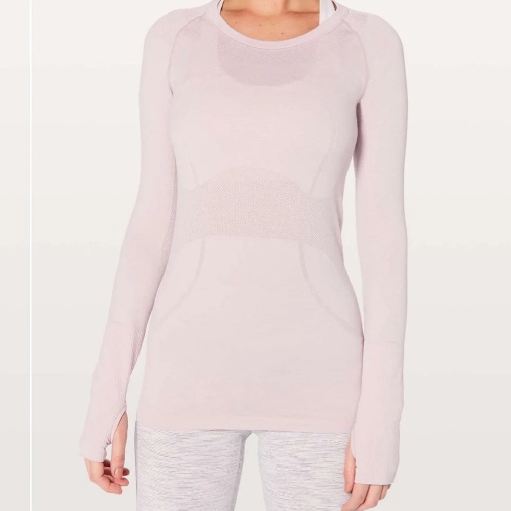Lululemon Swiftly Tech Long Sleeve Light Pink